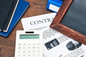 contract with calculator